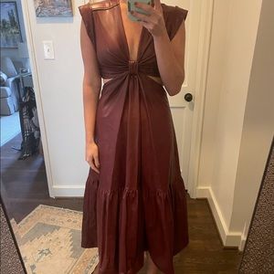 ALC Alexandra dress vegan leather